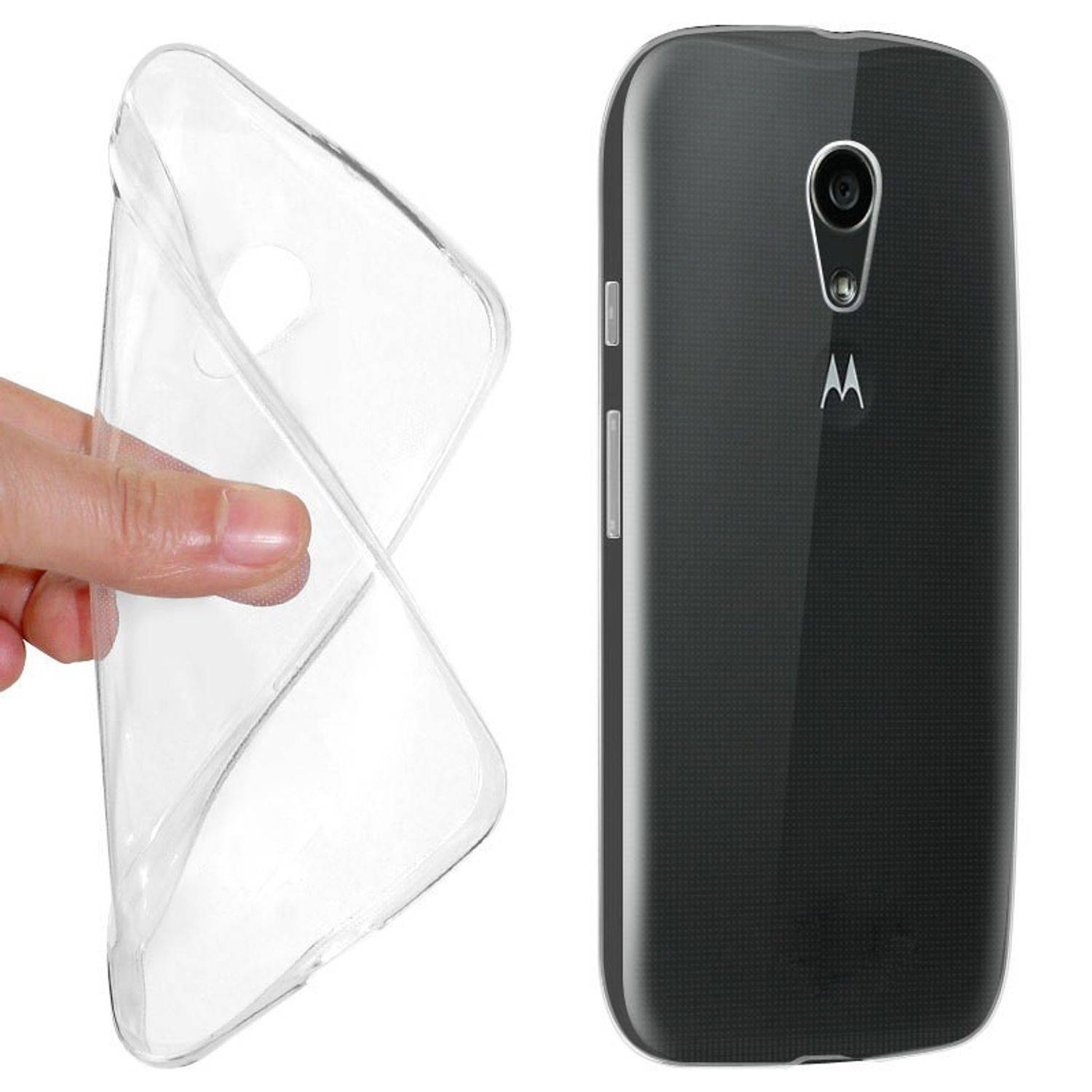 Motorola Moto G2 Handyhülle Backcover Transparent