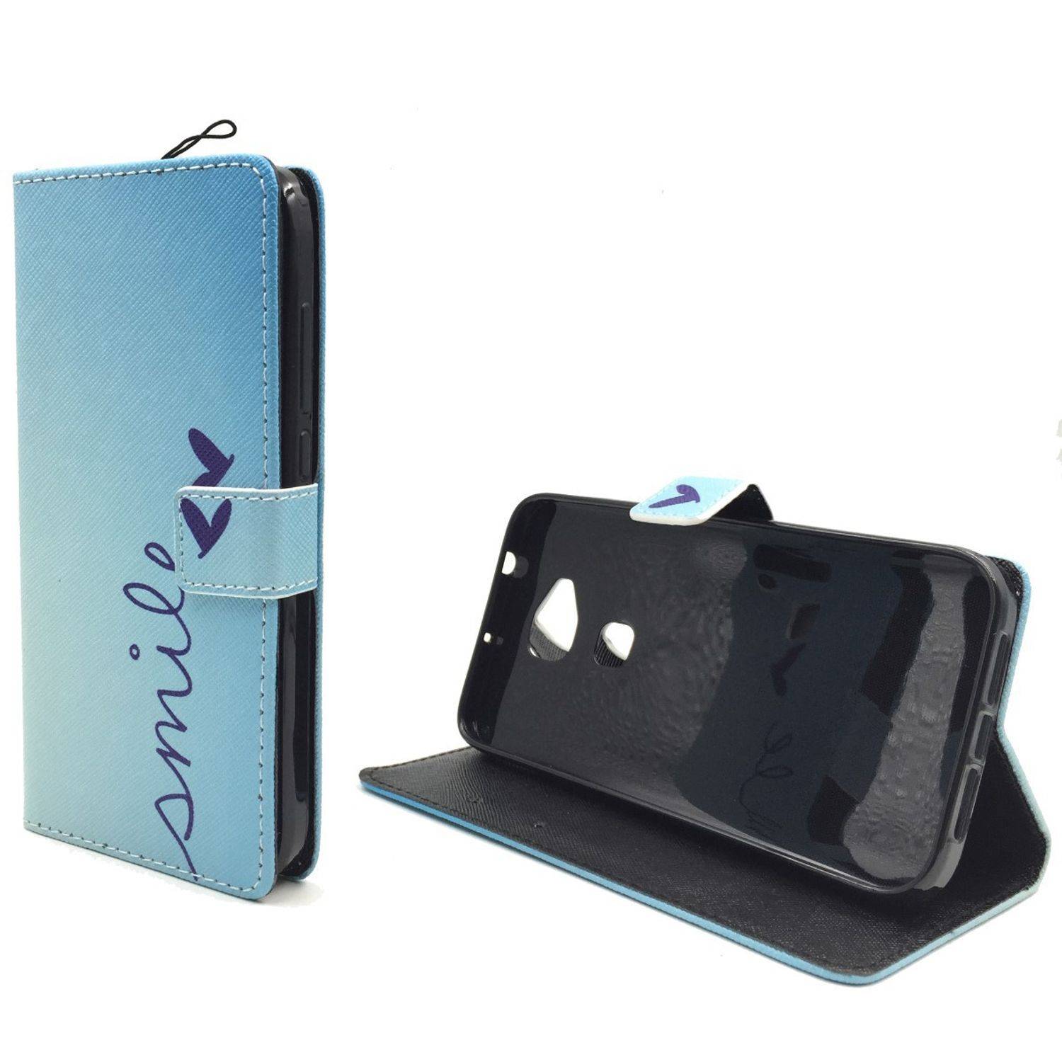 Huawei G8 Handyhülle Bookcover Blau