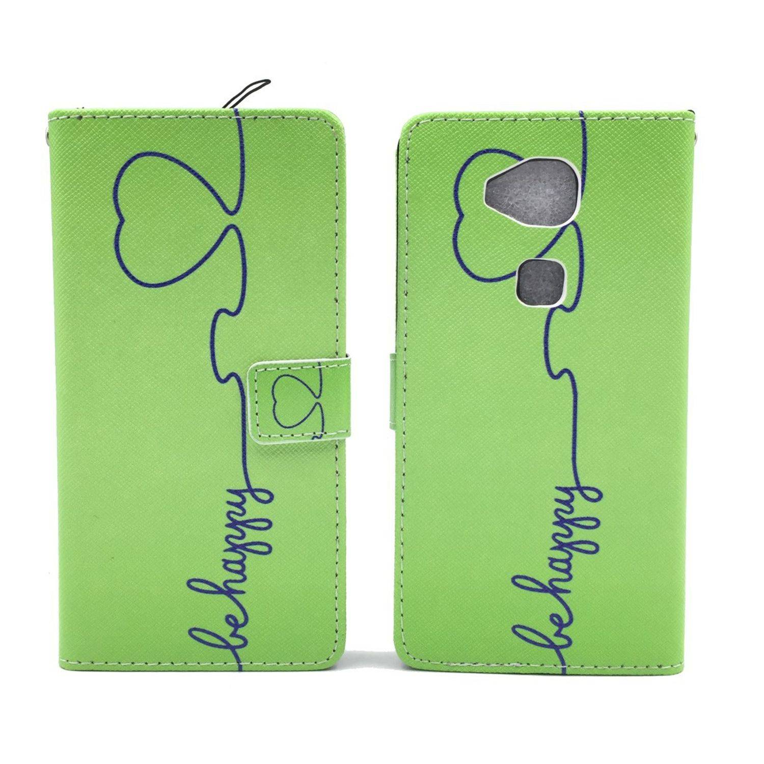 Huawei G8 Handyhülle Bookcover Grün