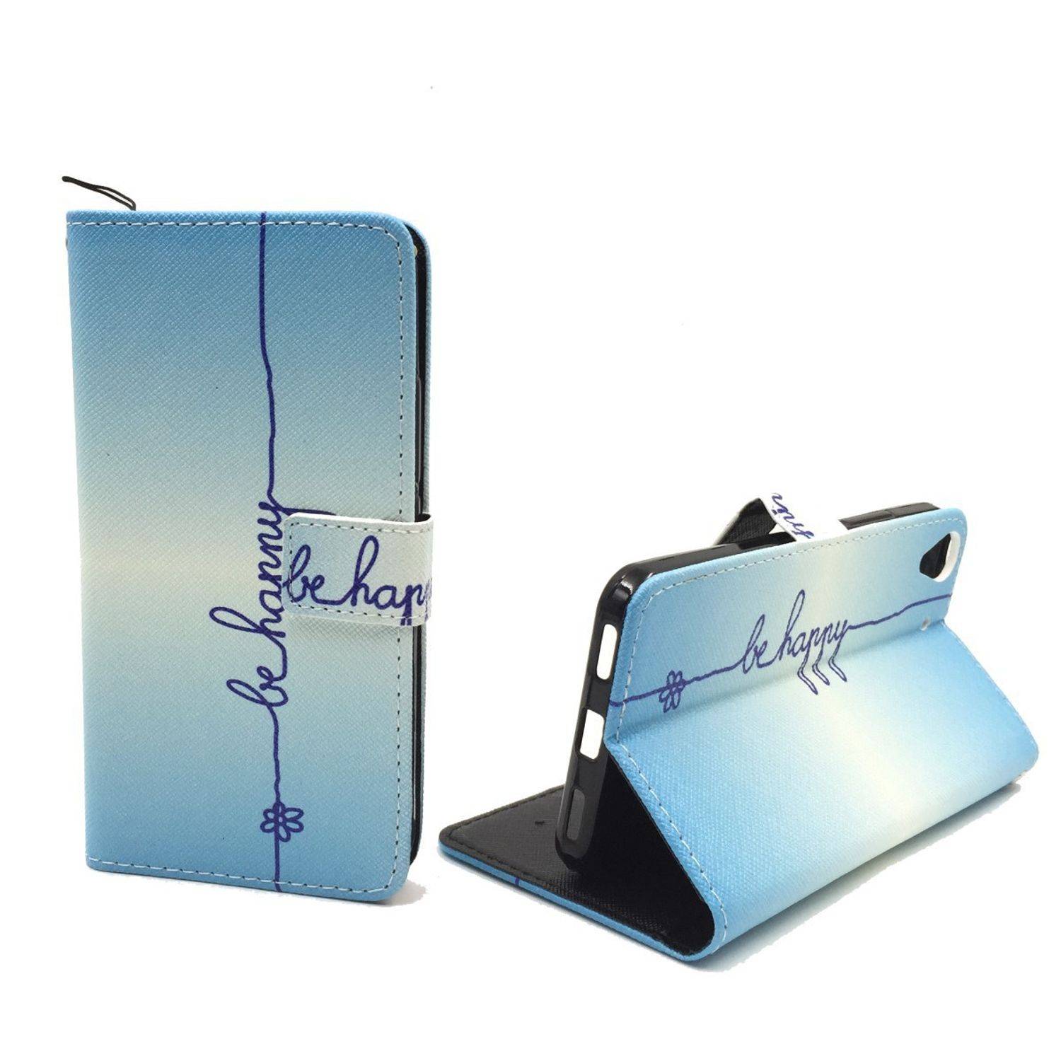 Wiko Pulp Handyhülle Bookcover Blau