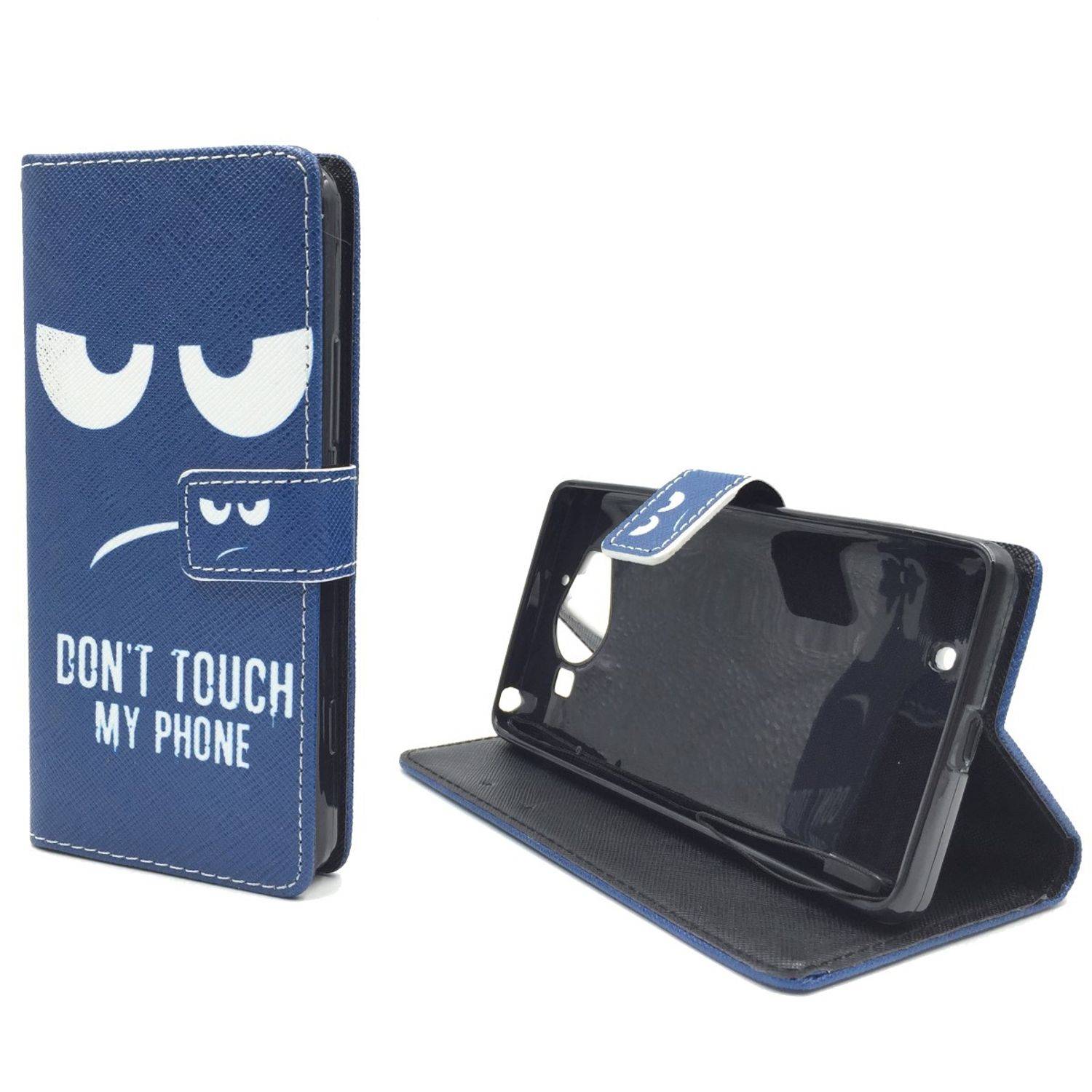 Microsoft Lumia 950 Handyhülle Bookcover Blau