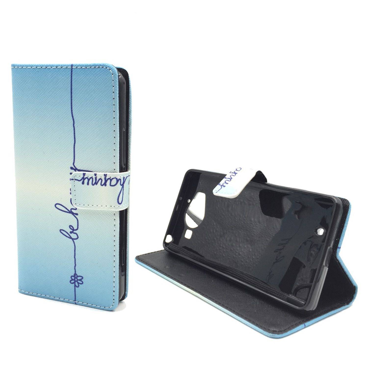 Microsoft Lumia 950 Handyhülle Bookcover Blau