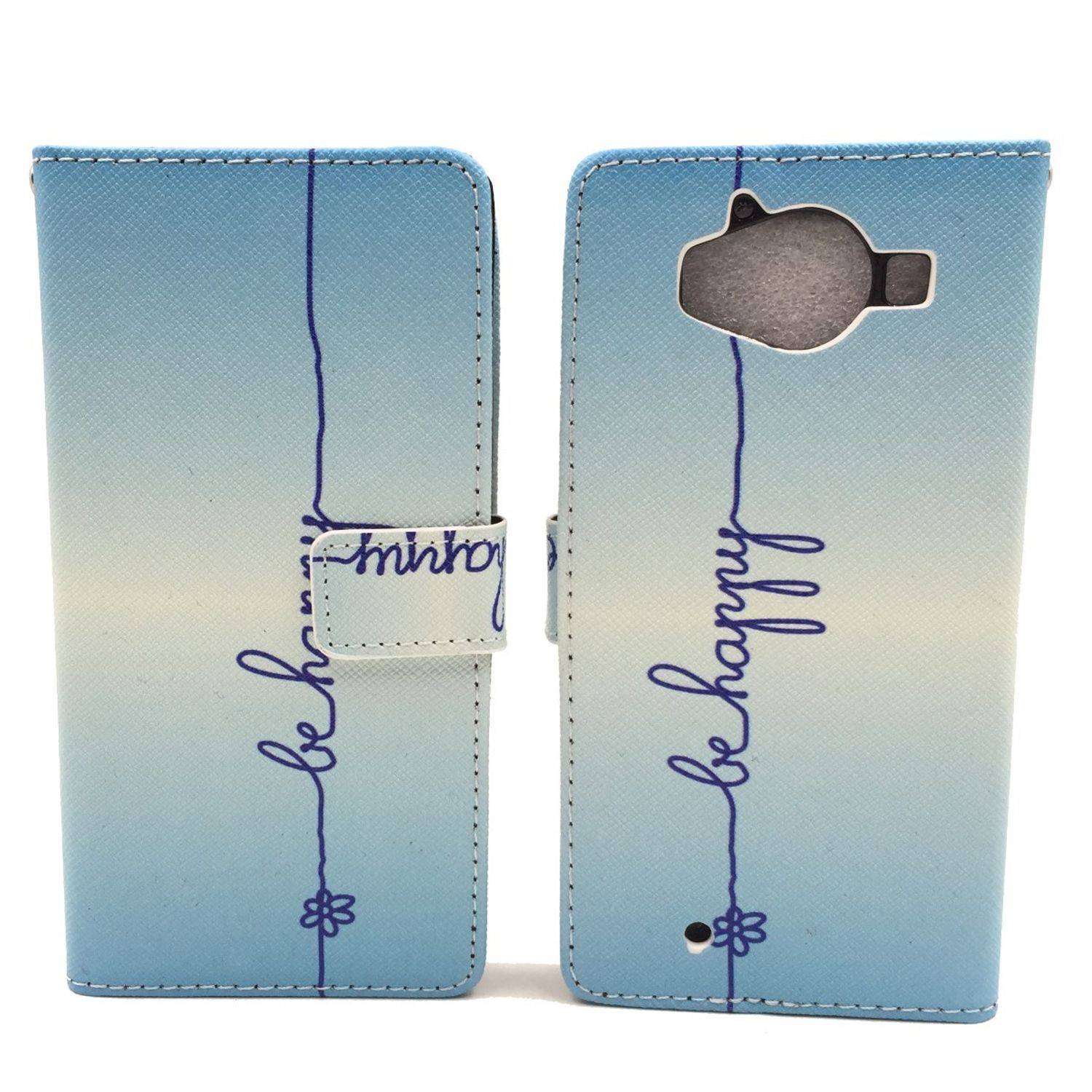 Microsoft Lumia 950 Handyhülle Bookcover Blau