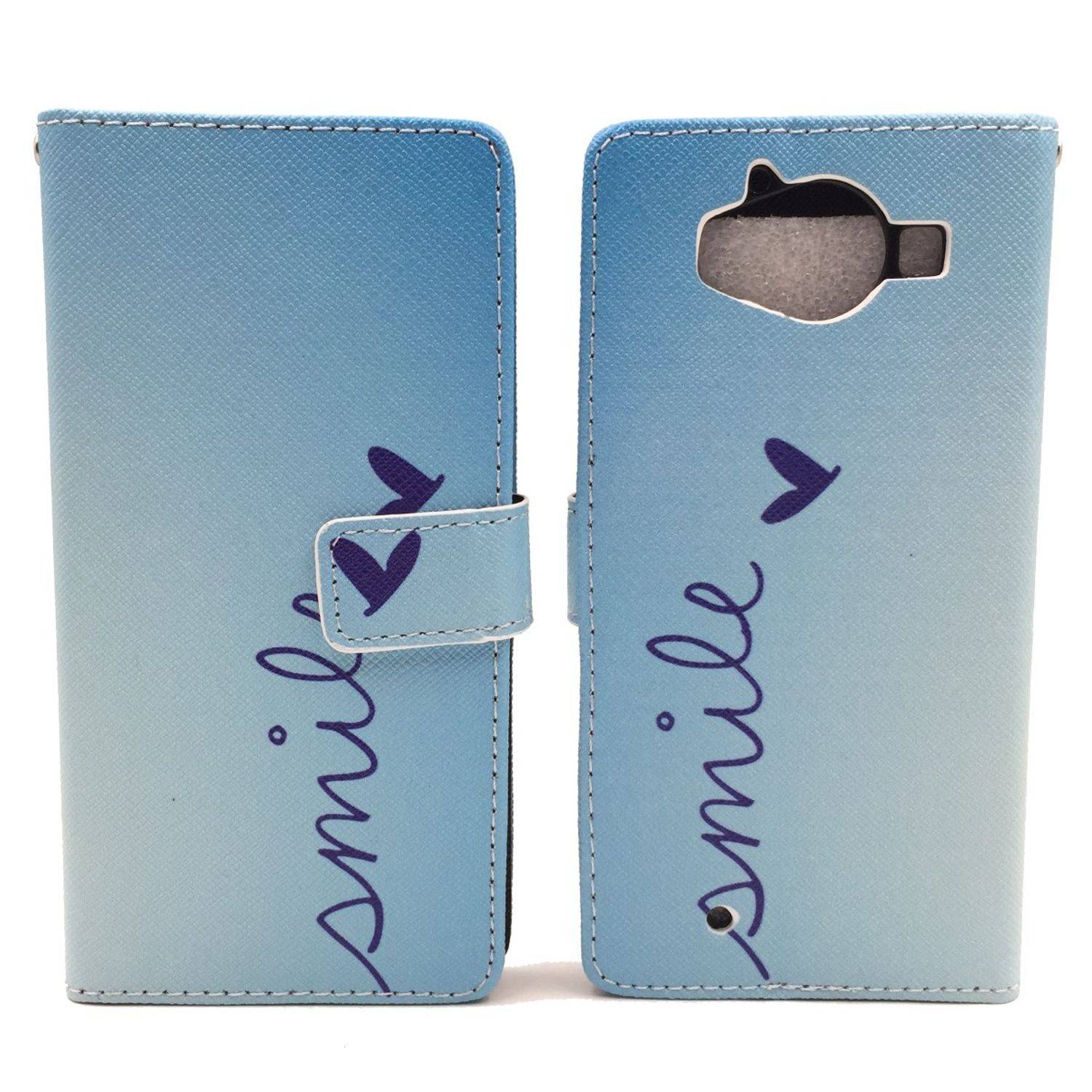 Microsoft Lumia 950 Handyhülle Bookcover Blau