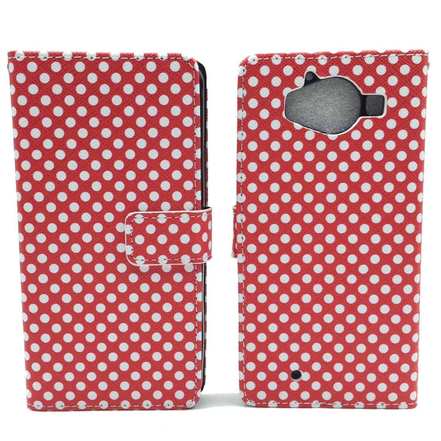 Microsoft Lumia 950 Handyhülle Bookcover Rot