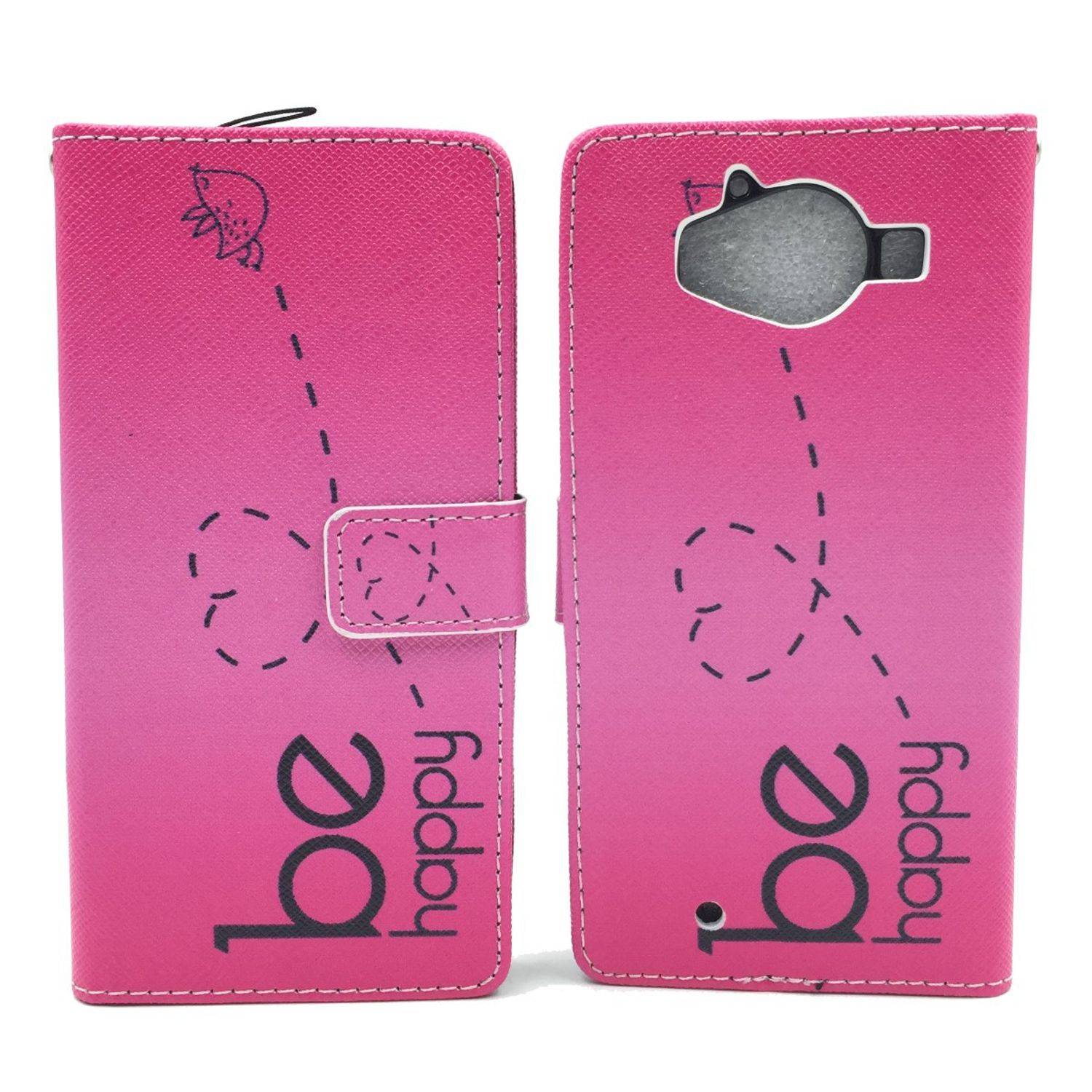 Microsoft Lumia 950 Handyhülle Bookcover Rosa