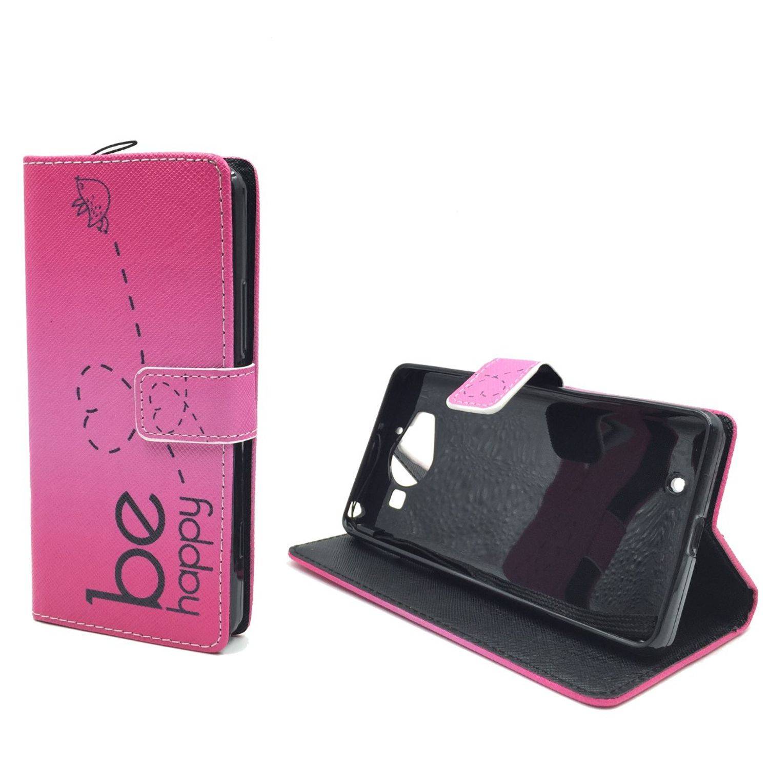 Microsoft Lumia 950 Handyhülle Bookcover Rosa