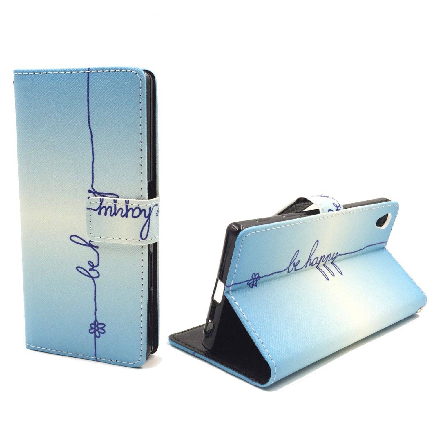 Sony Xperia Z5 Premium Handyhülle Bookcover Blau