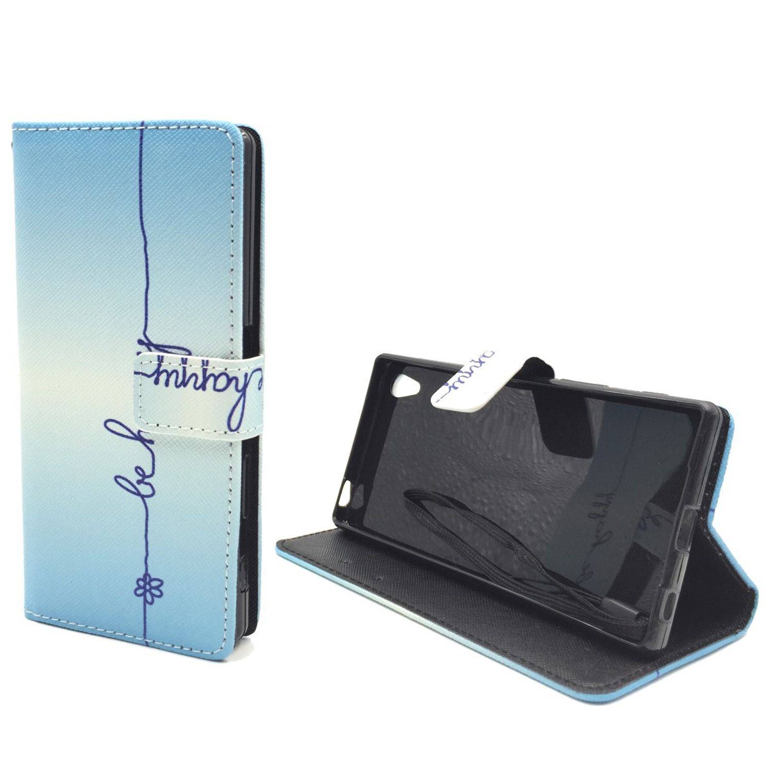 Sony Xperia Z5 Premium Handyhülle Bookcover Blau