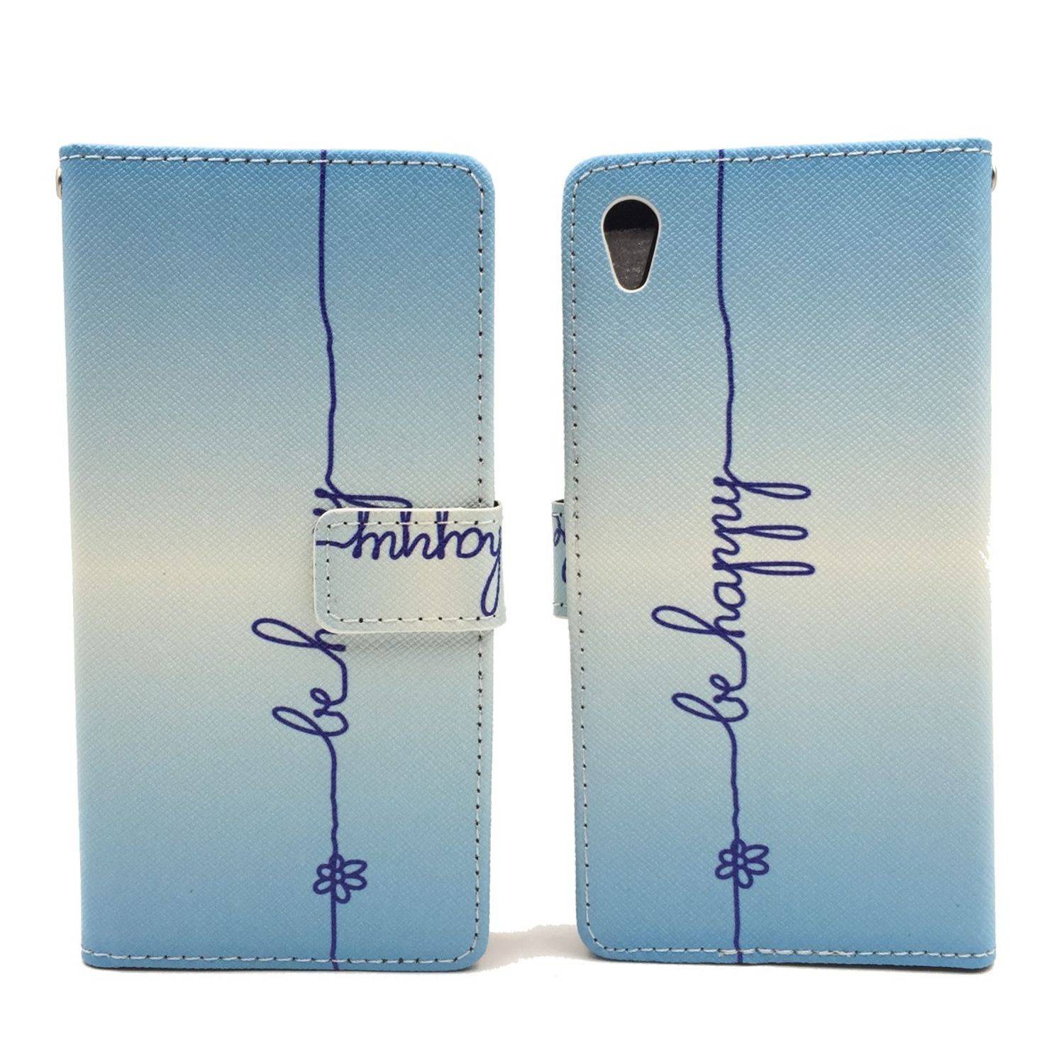 Sony Xperia Z5 Premium Handyhülle Bookcover Blau