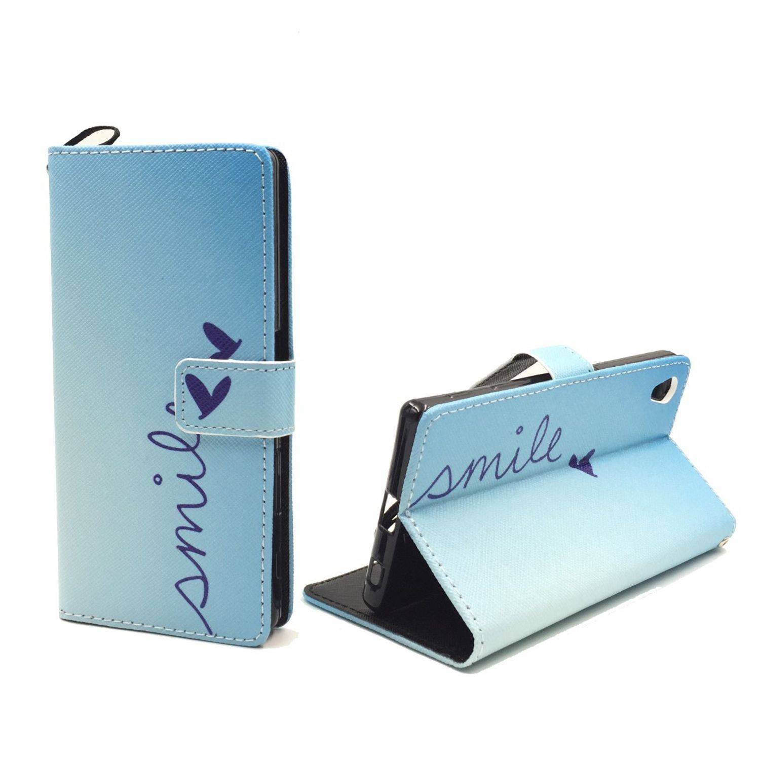 Sony Xperia Z5 Premium Handyhülle Bookcover Blau
