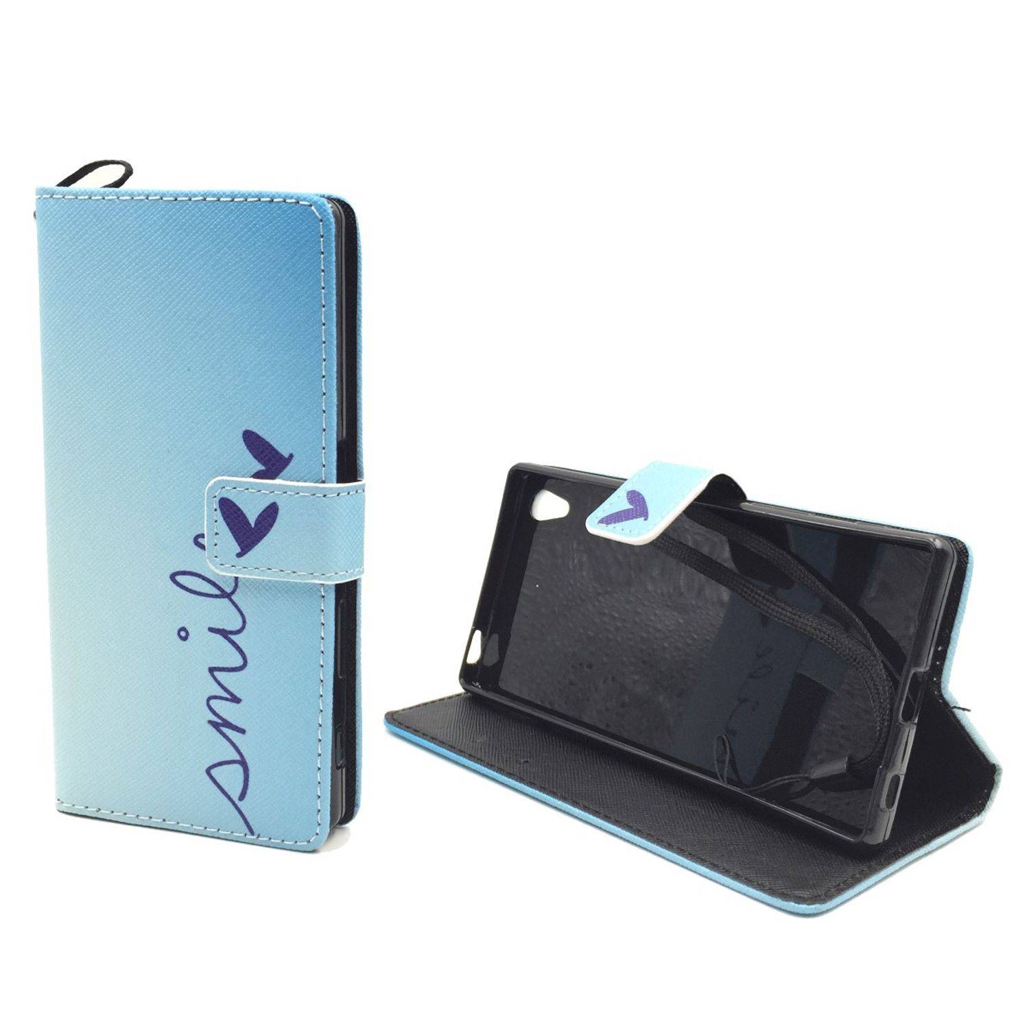 Sony Xperia Z5 Premium Handyhülle Bookcover Blau