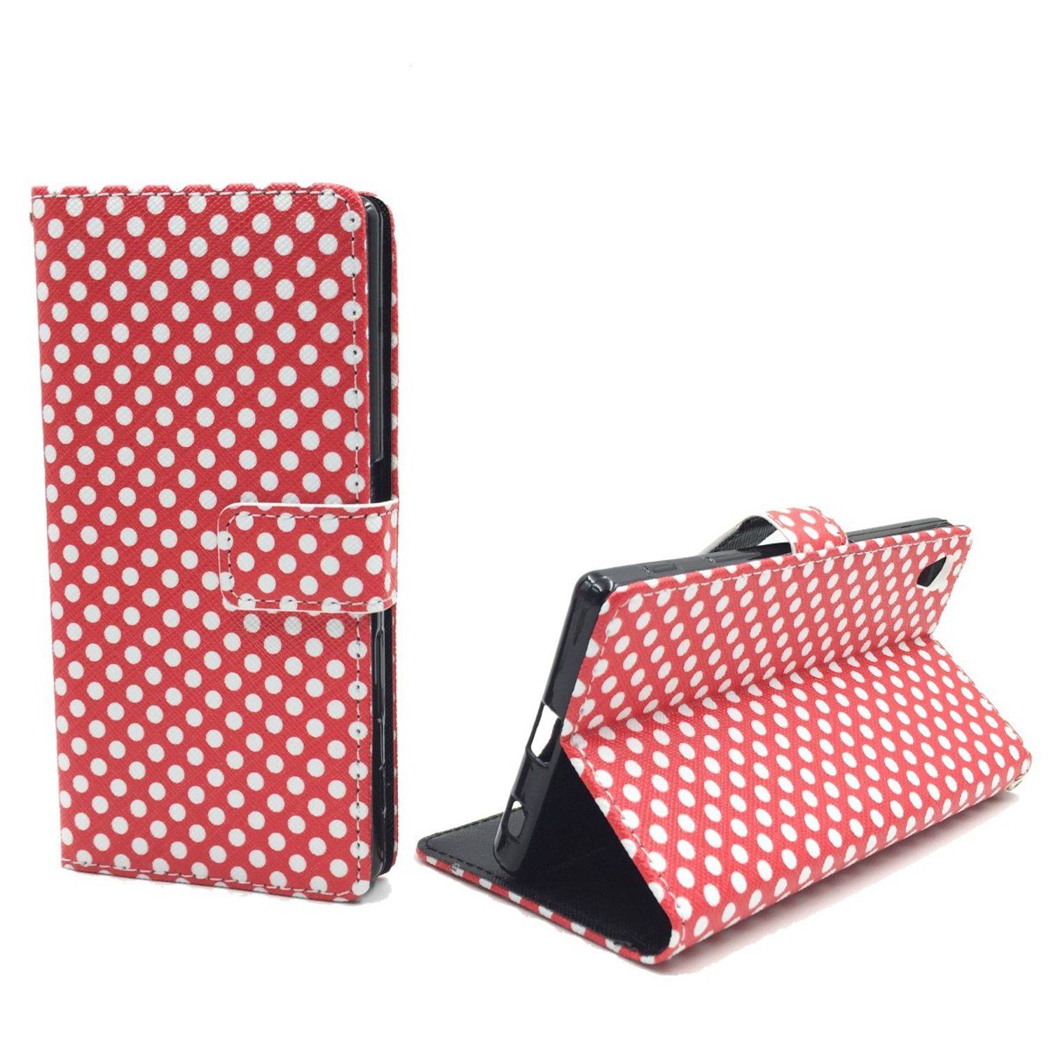 Sony Xperia Z5 Premium Handyhülle Bookcover Rot