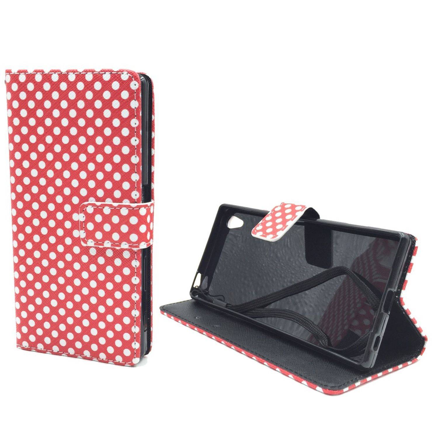 Sony Xperia Z5 Premium Handyhülle Bookcover Rot
