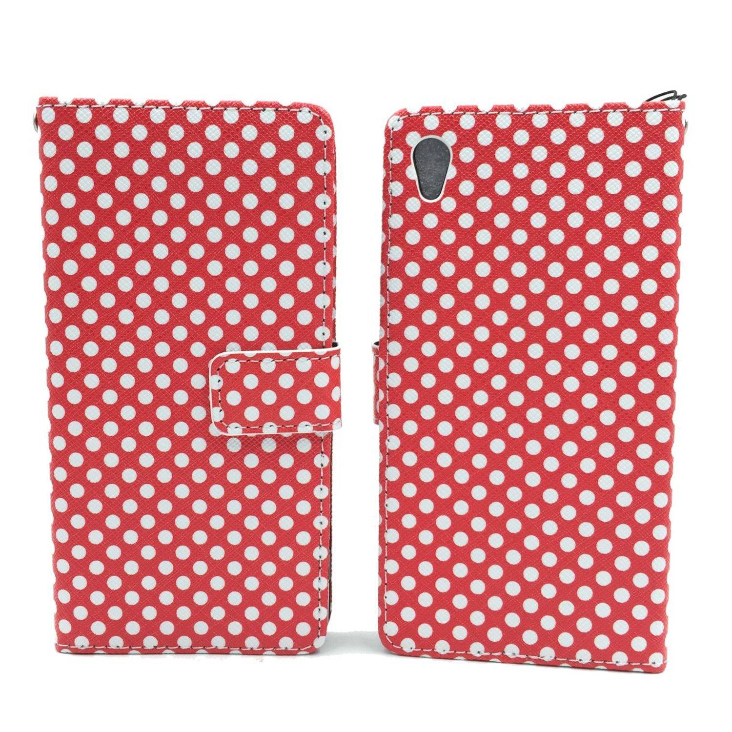 Sony Xperia Z5 Premium Handyhülle Bookcover Rot