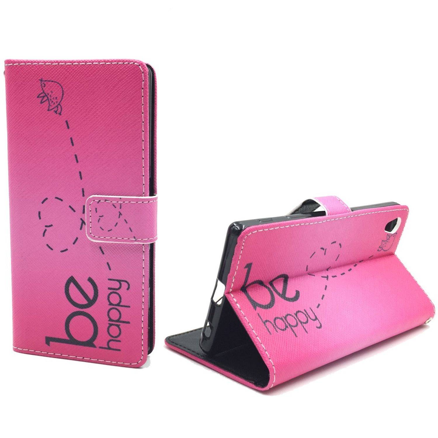 Sony Xperia Z5 Premium Handyhülle Bookcover Rosa