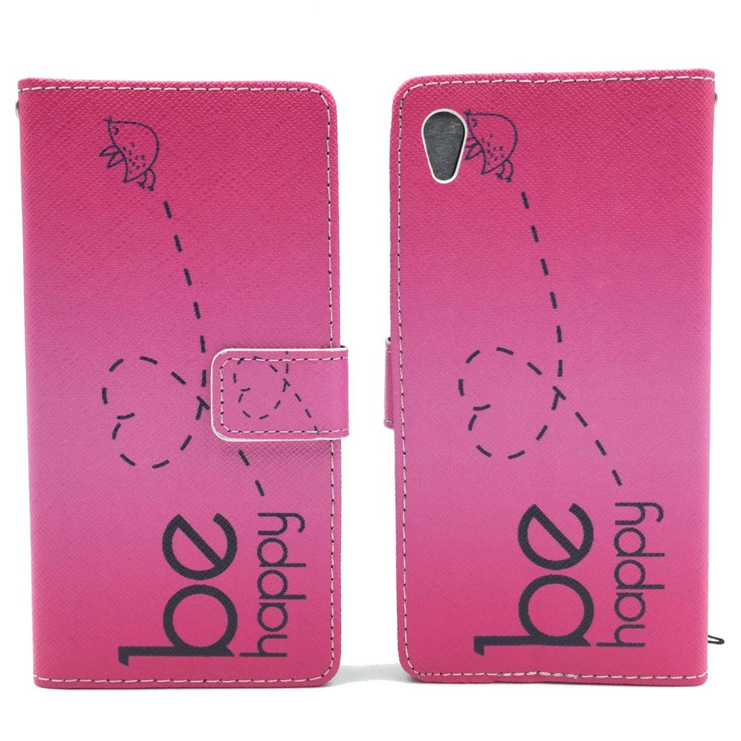 Sony Xperia Z5 Premium Handyhülle Bookcover Rosa