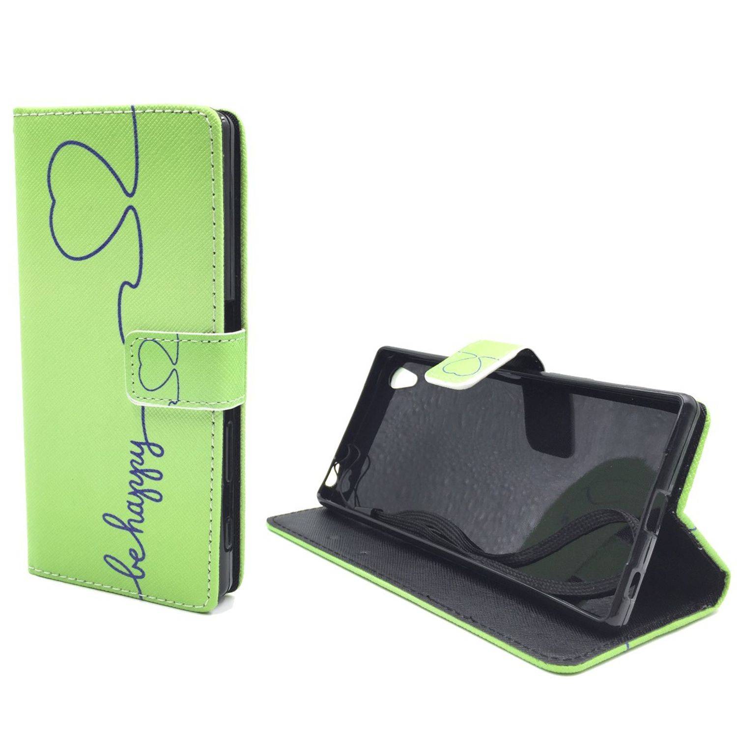 Sony Xperia Z5 Premium Handyhülle Bookcover Grün