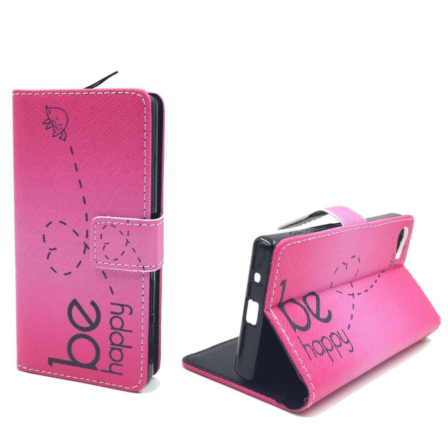 Sony Xperia Z5 Compact Handyhülle Bookcover Rosa