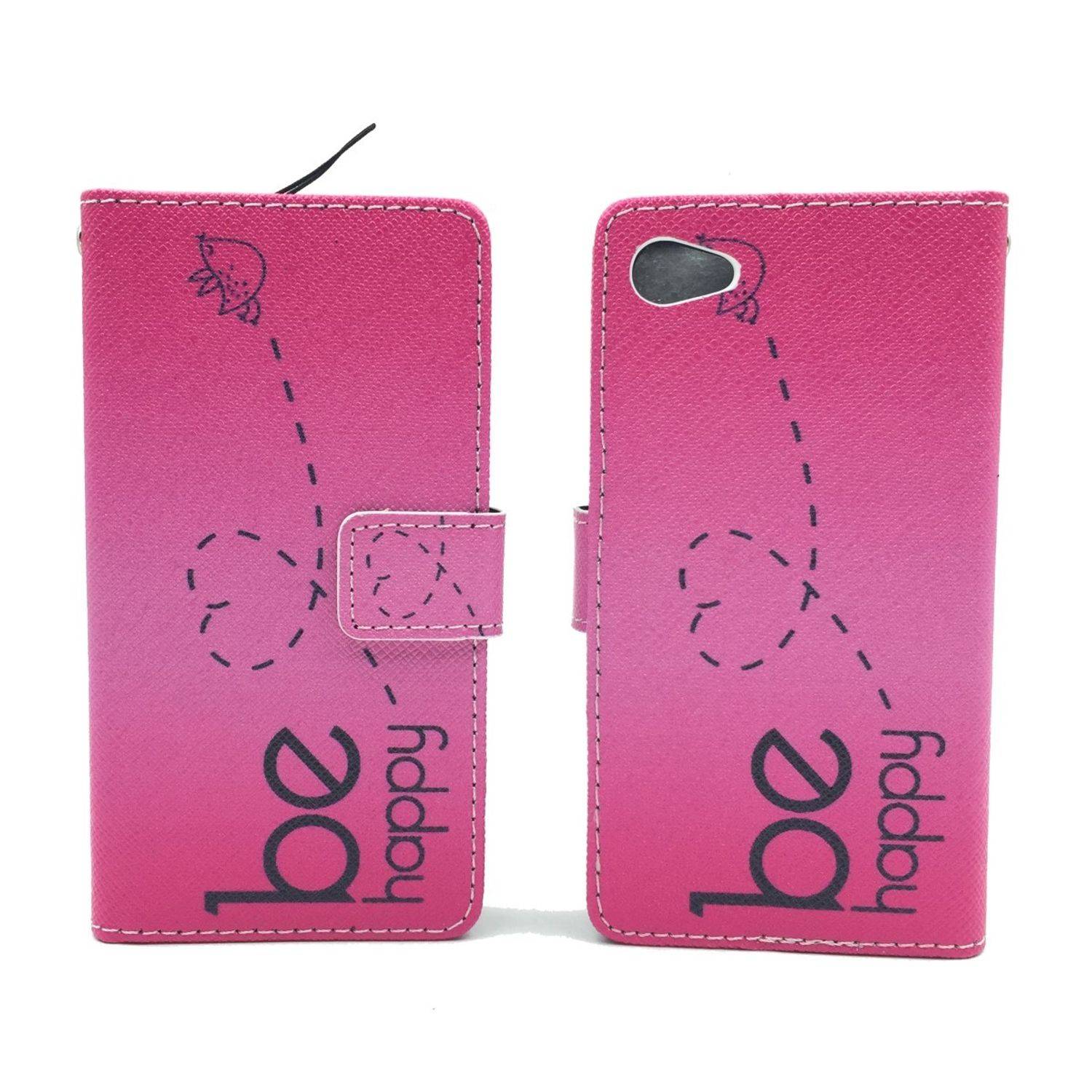 Sony Xperia Z5 Compact Handyhülle Bookcover Rosa