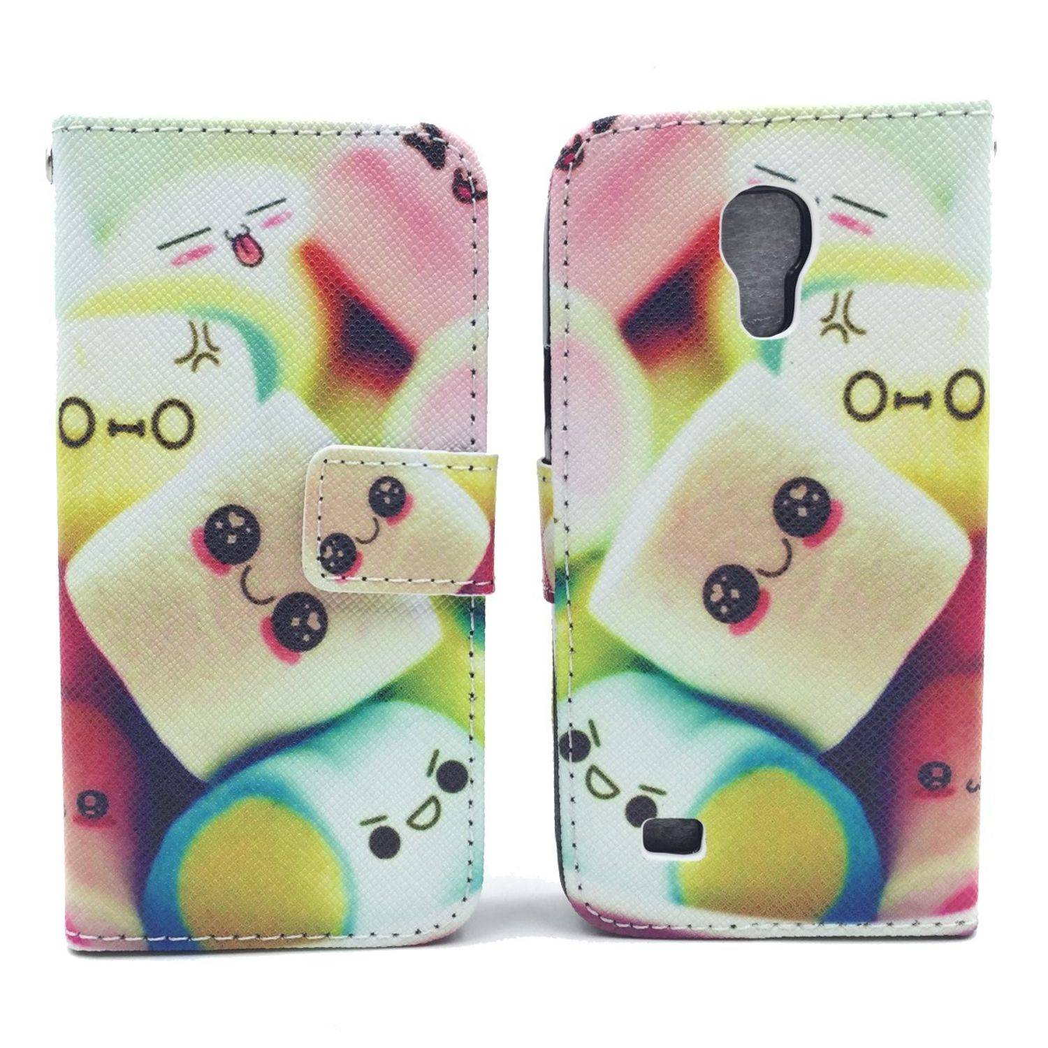 Samsung Galaxy S4 Mini Handyhülle Bookcover Mehrfarbig