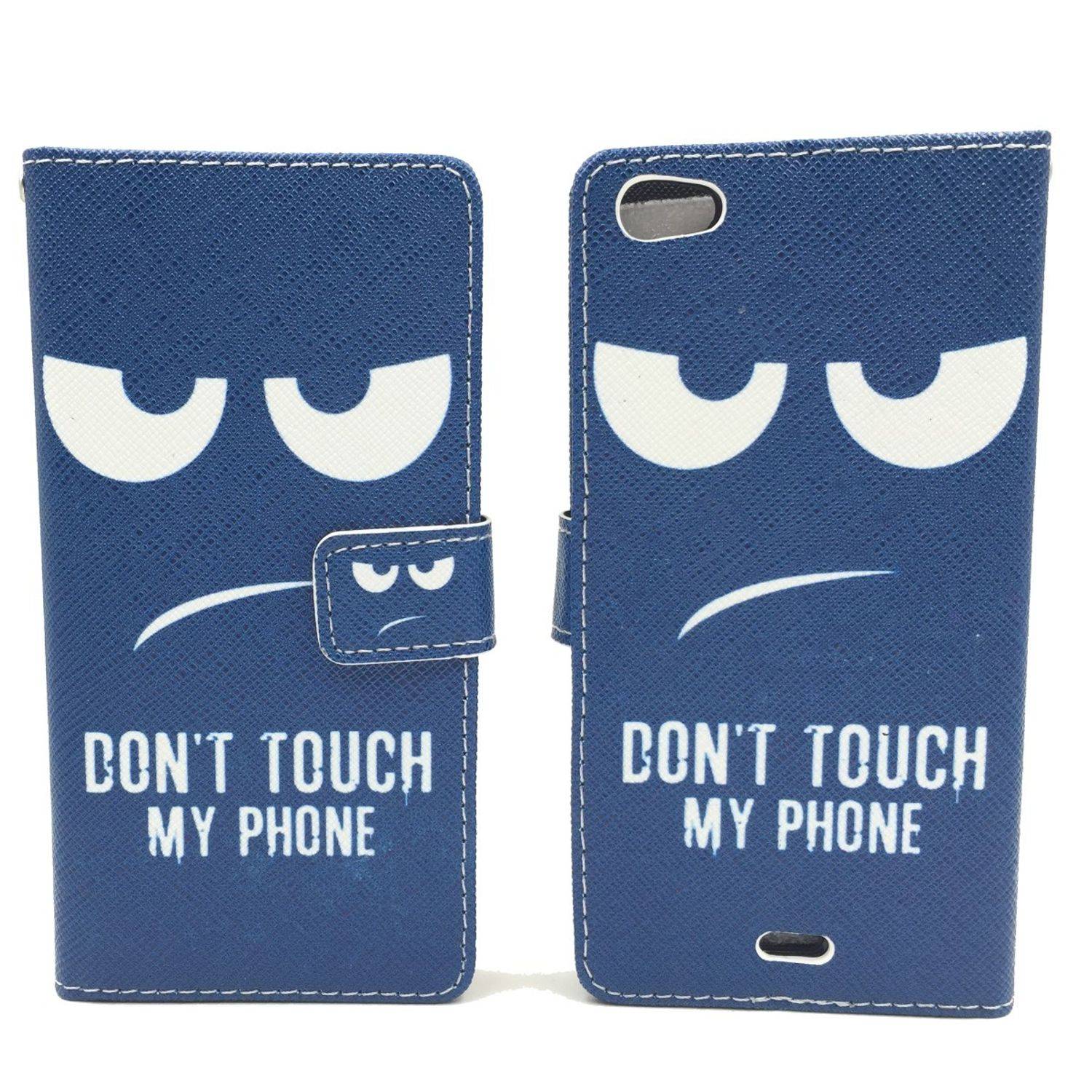 Wiko Highway Pure Handyhülle Bookcover Blau