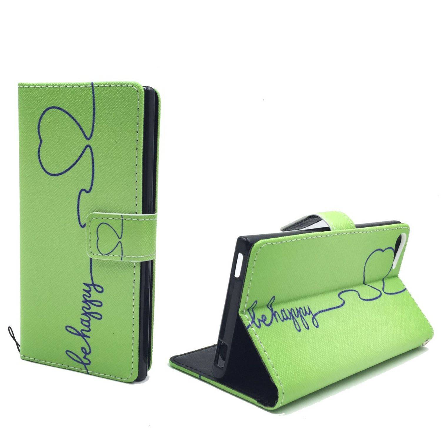 Wiko Highway Star Handyhülle Bookcover Grün