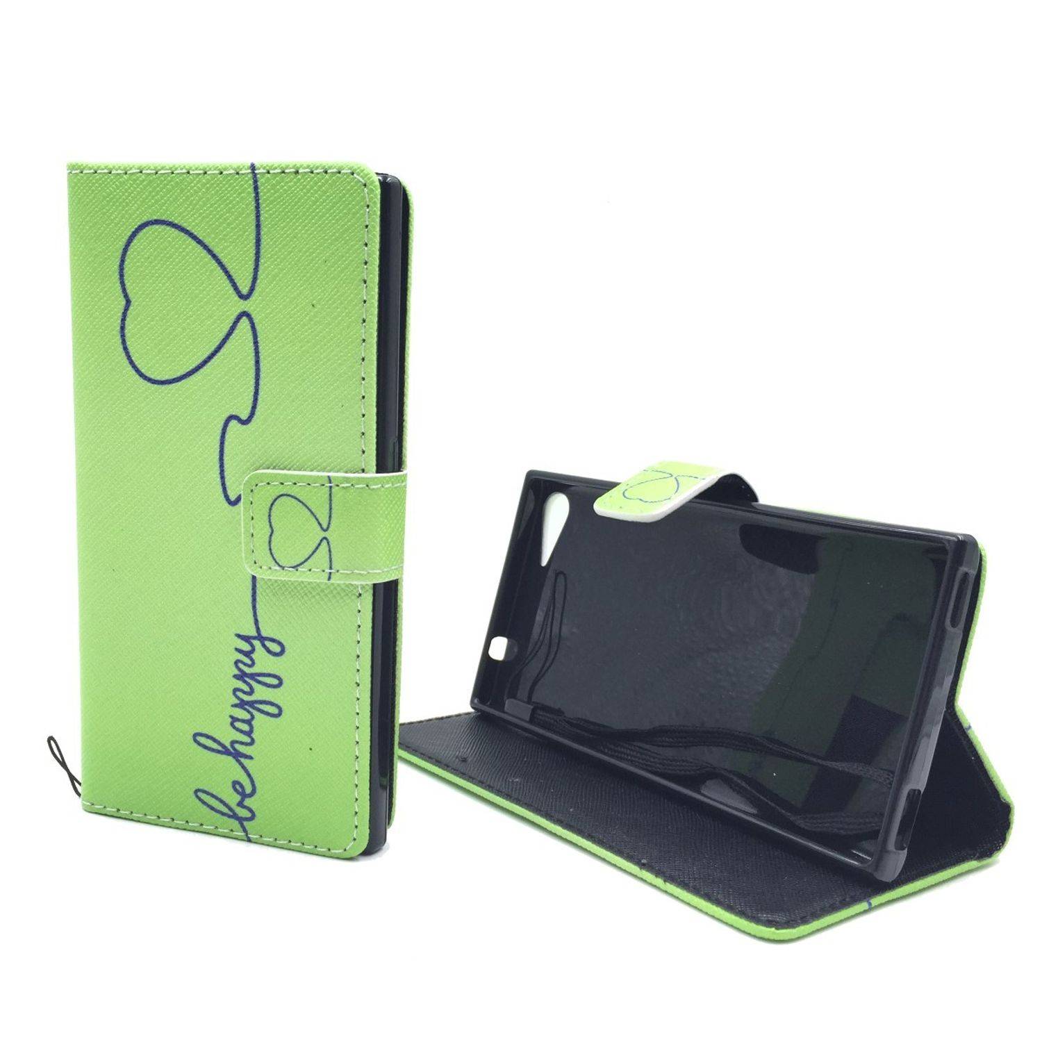 Wiko Highway Star Handyhülle Bookcover Grün