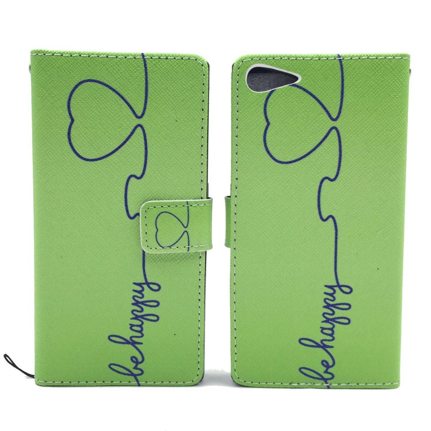 Wiko Highway Star Handyhülle Bookcover Grün