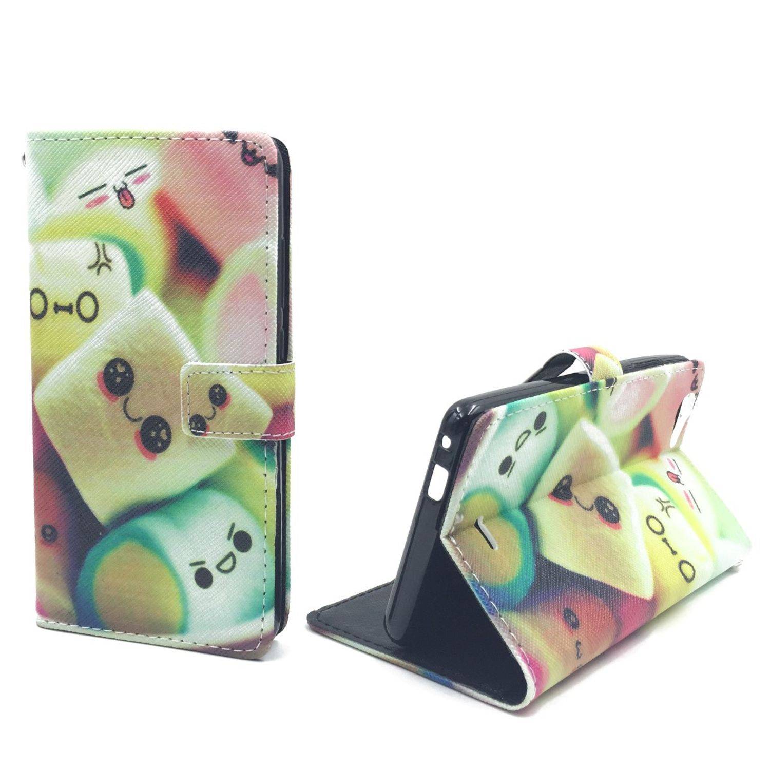 Wiko Pulp Fab Handyhülle Bookcover Mehrfarbig
