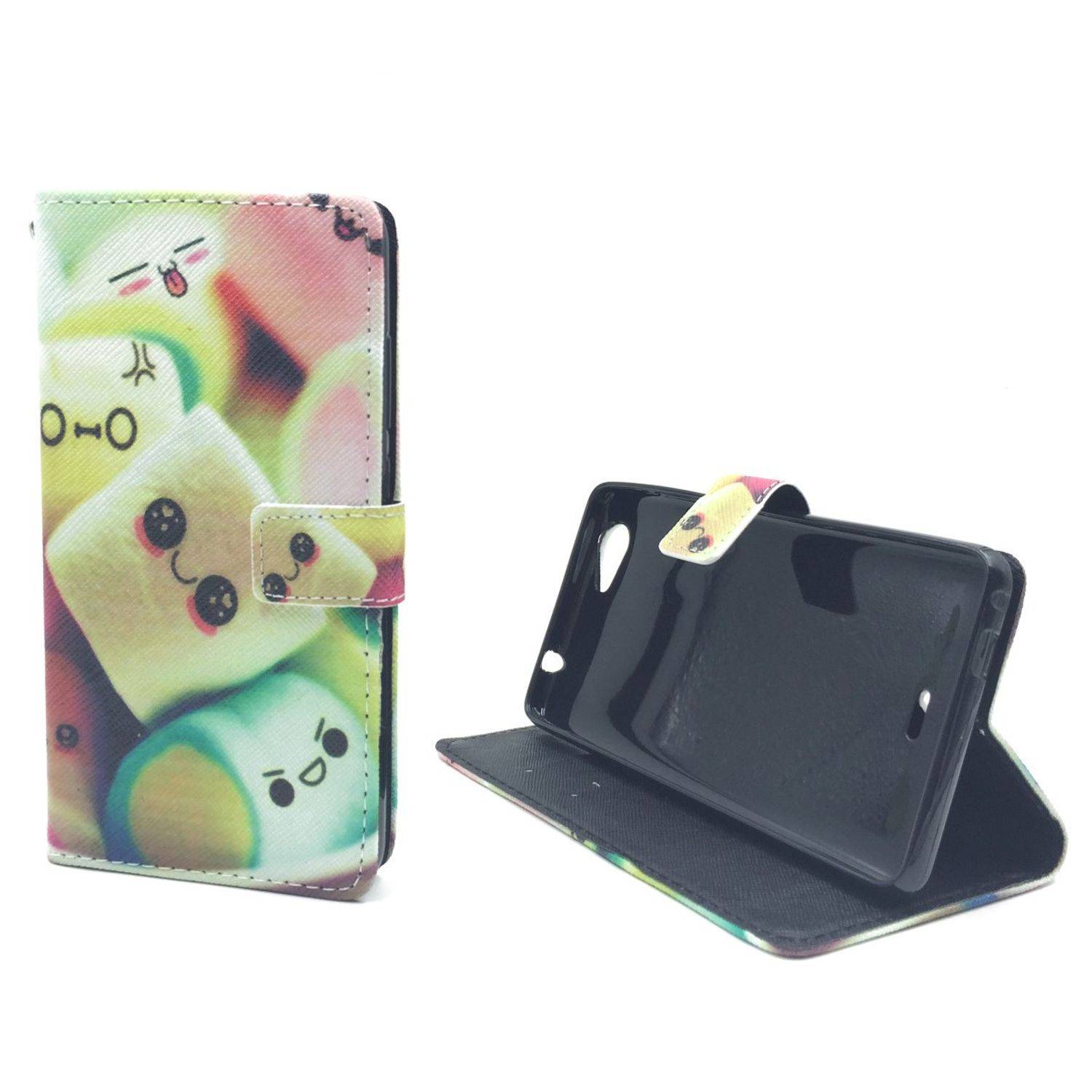 Wiko Pulp Fab Handyhülle Bookcover Mehrfarbig