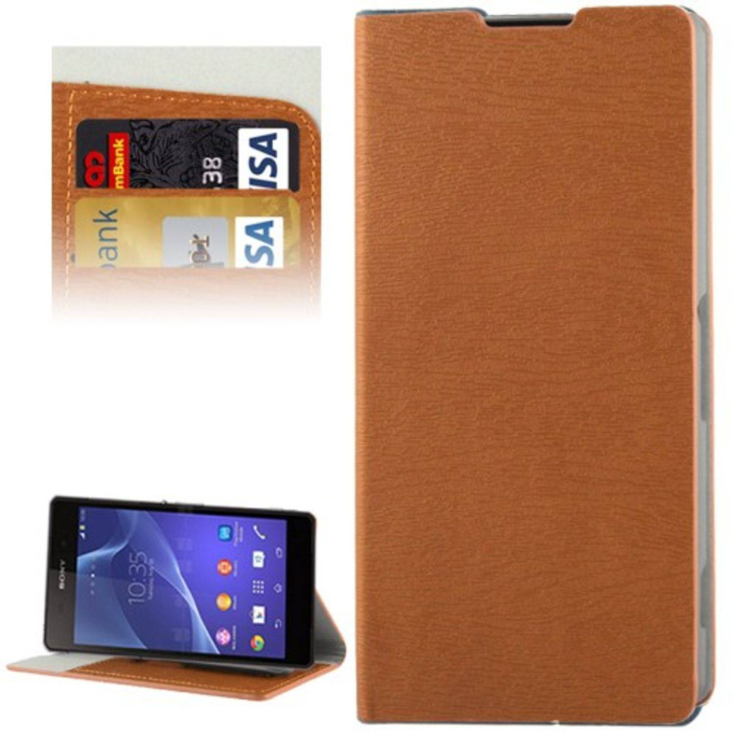Sony Xperia Z2 Handyhülle Backcover Braun