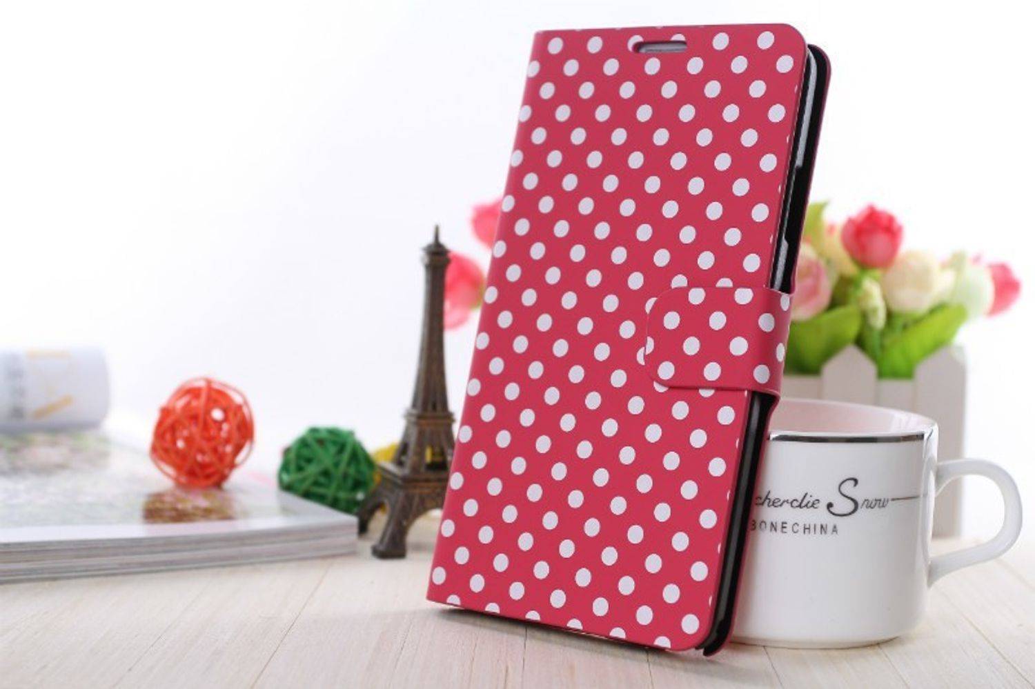 HTC One M8 Handyhülle Backcover Rosa