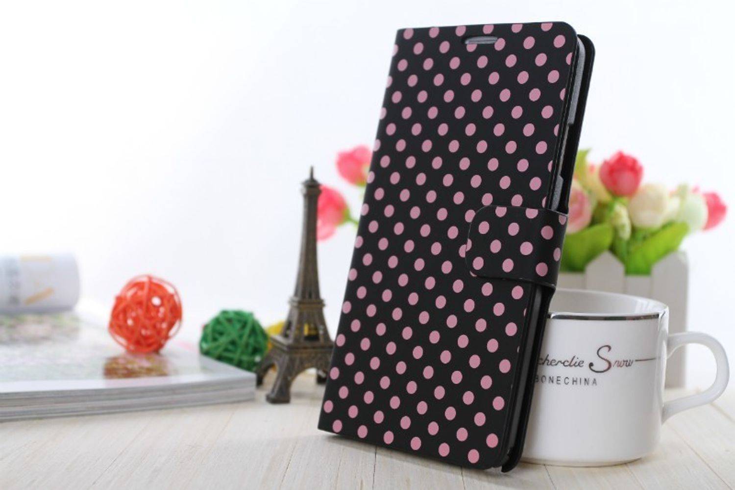 HTC One mini 2 Handyhülle Backcover Schwarz