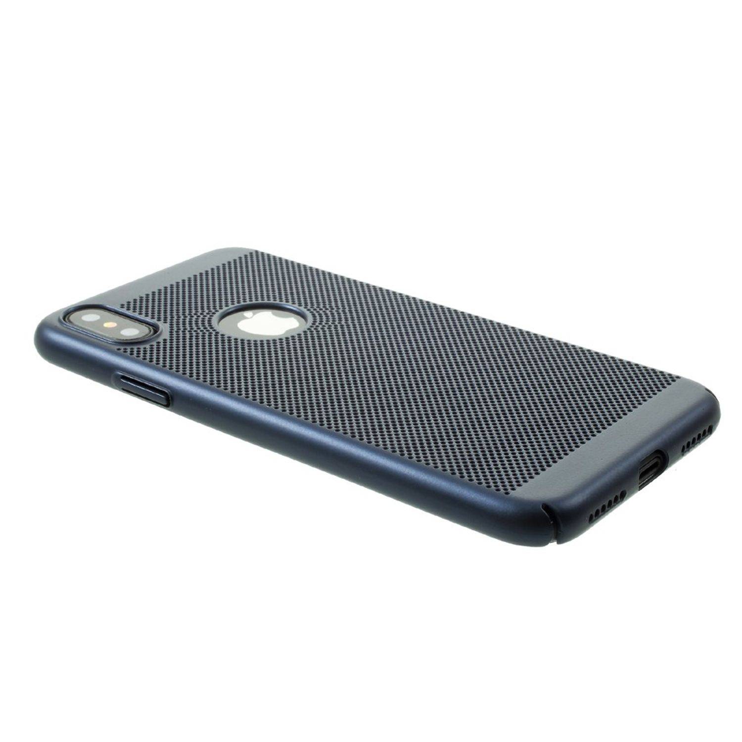 Apple iPhone XS Handyhülle Backcover Blau