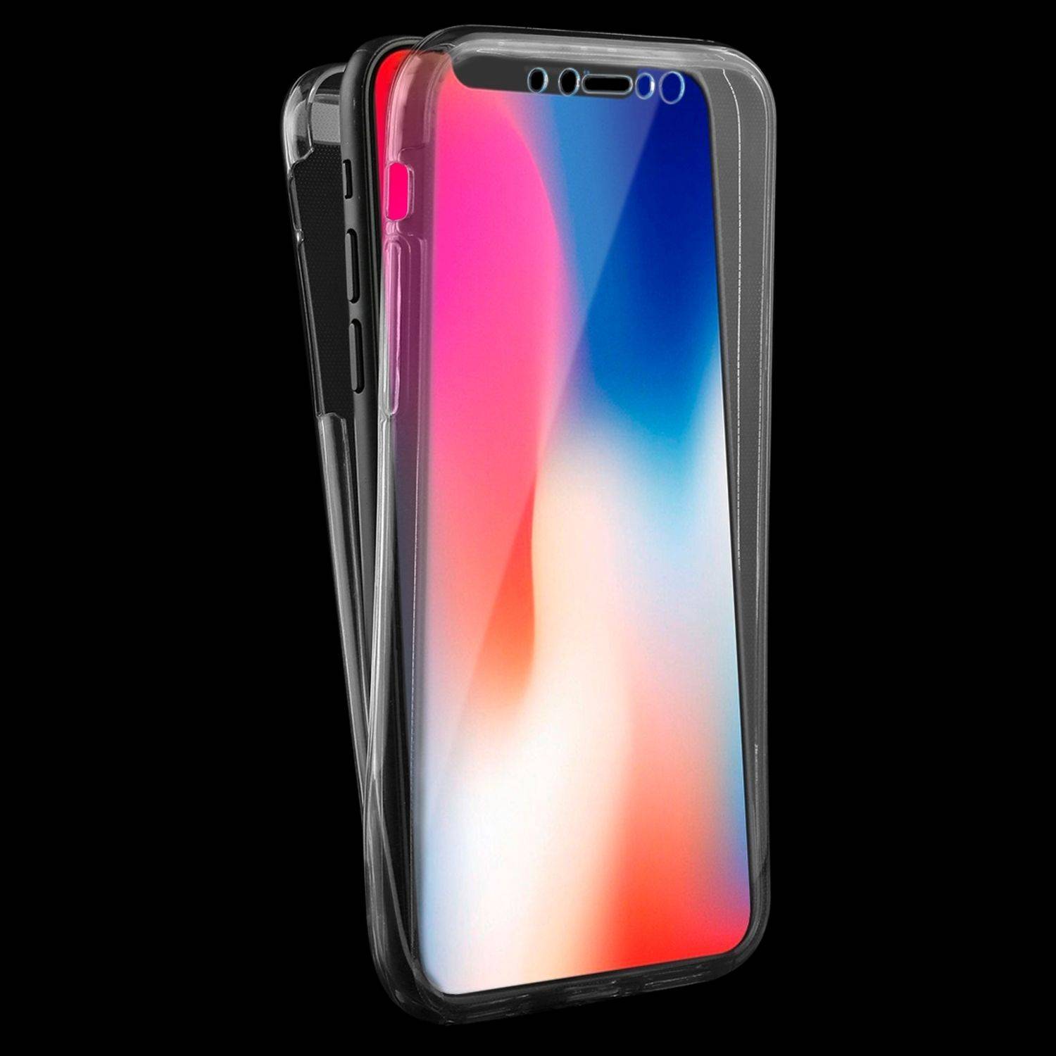 Apple iPhone XS Handyhülle Backcover Grau
