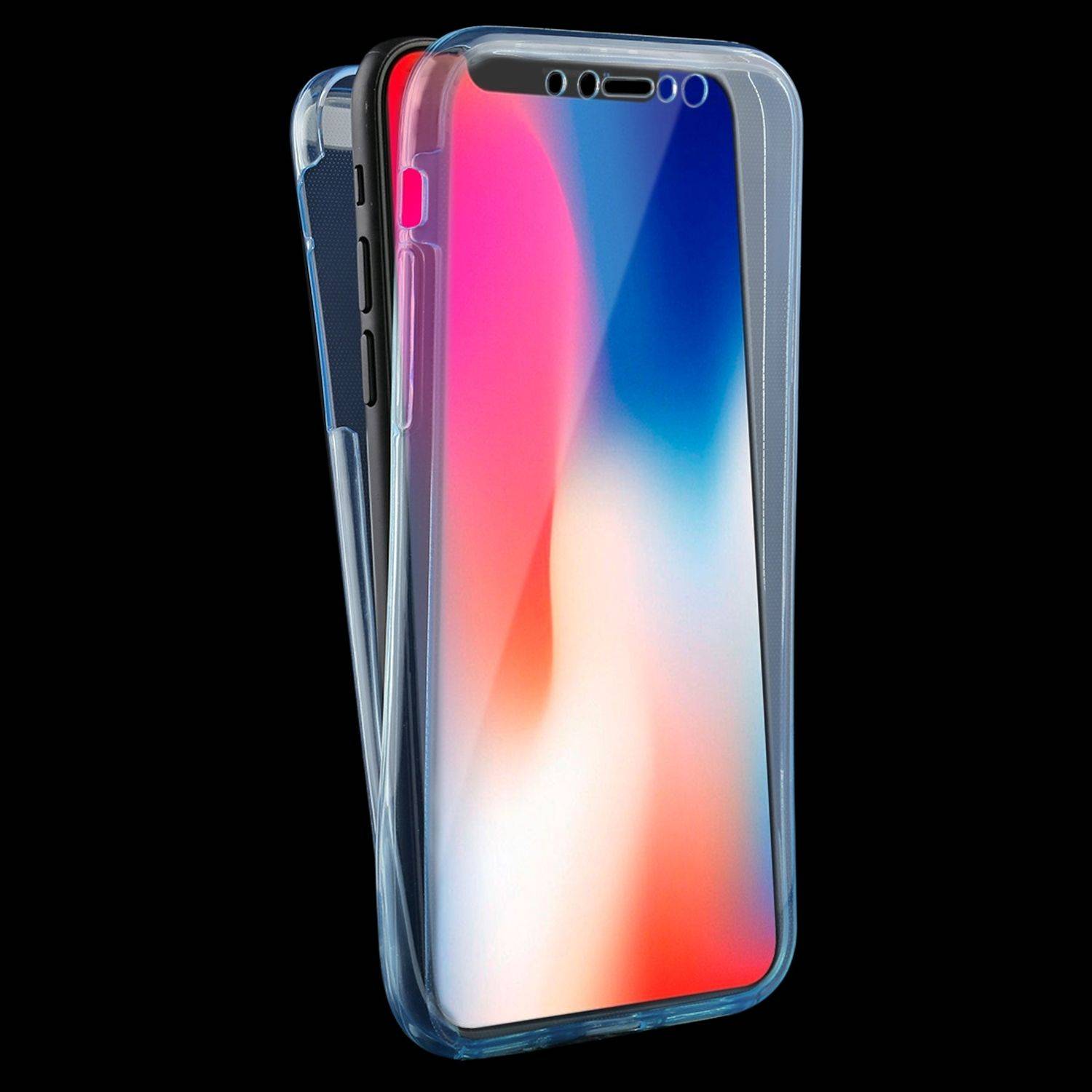 Apple iPhone XS Handyhülle Backcover Blau