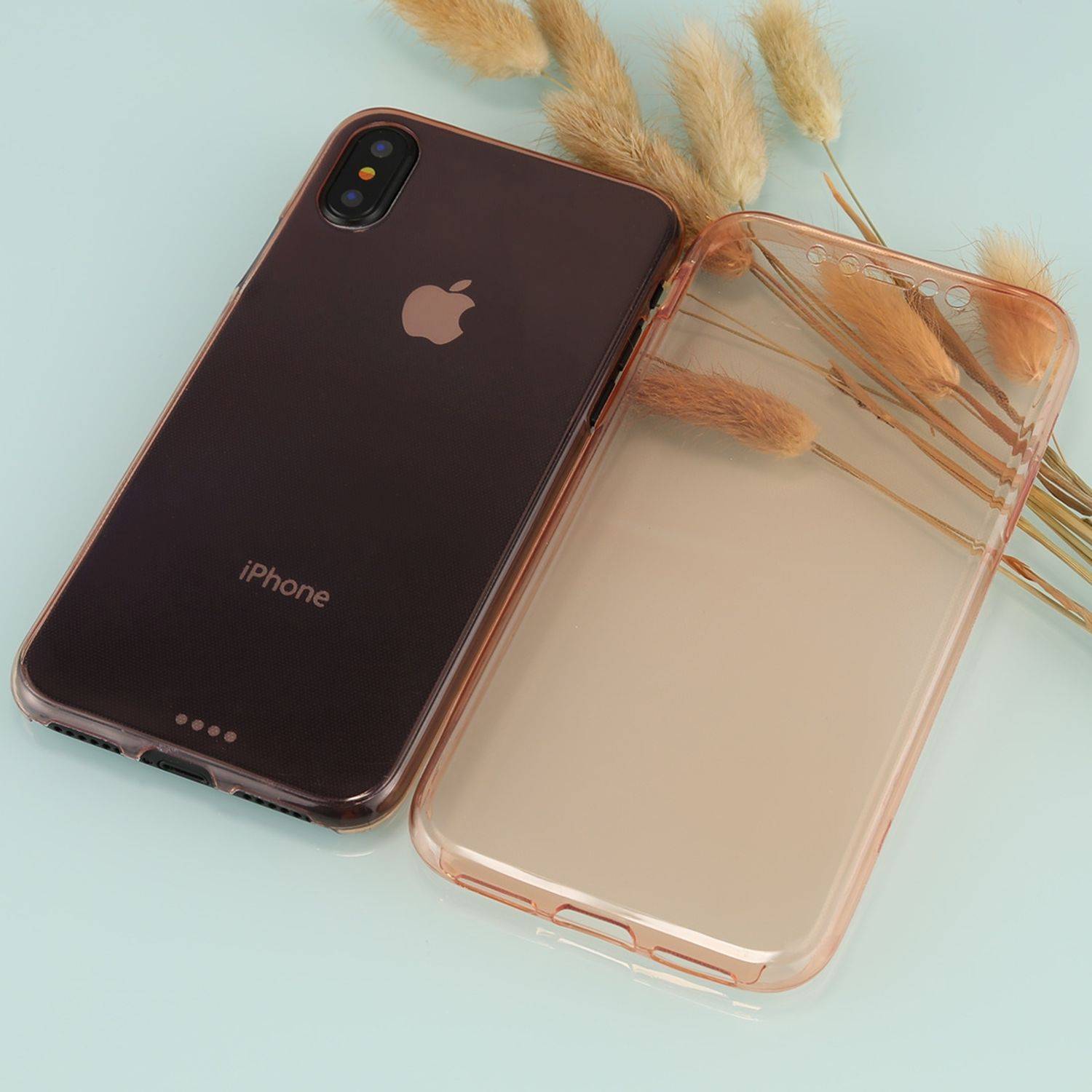 Apple iPhone XS Handyhülle Backcover Blau