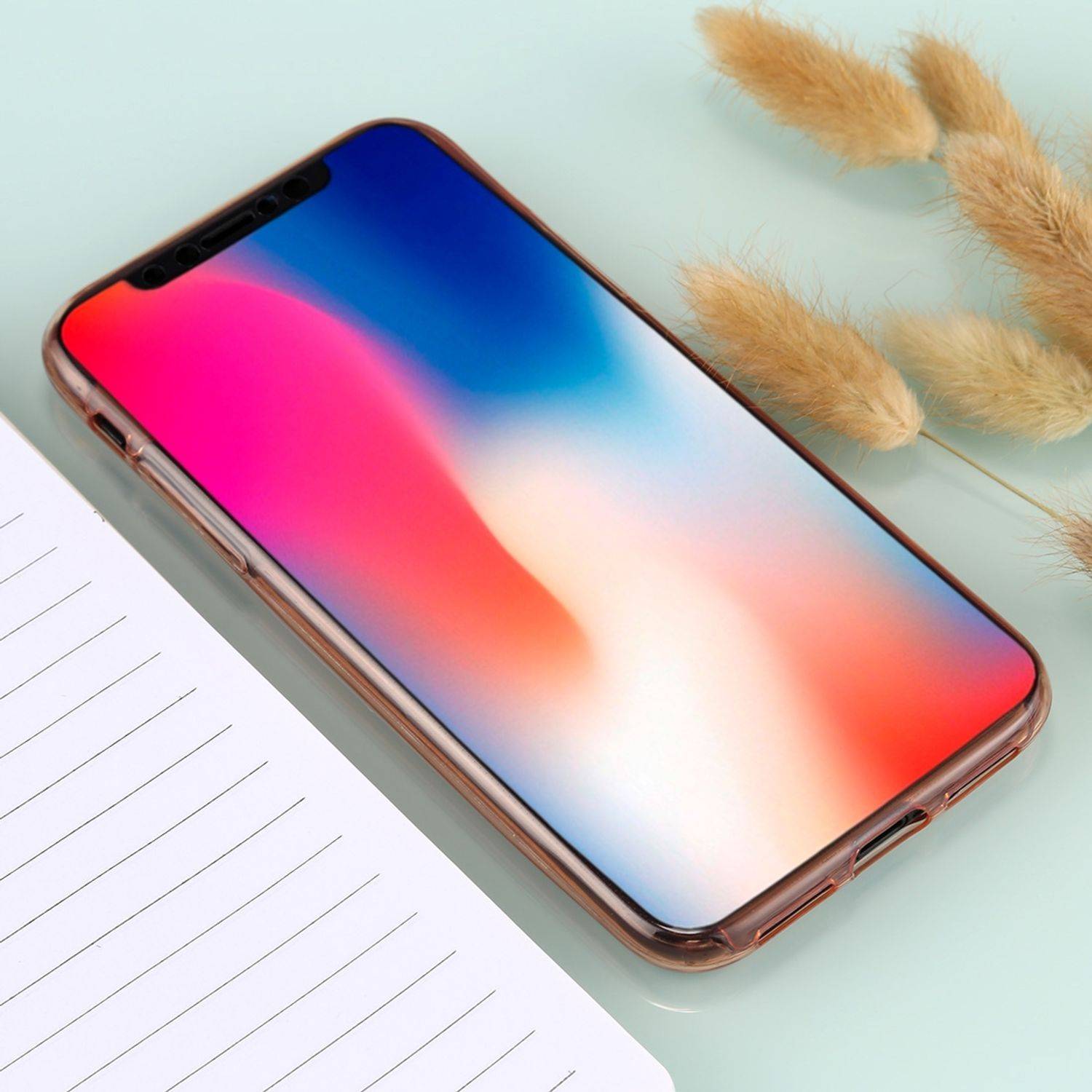 Apple iPhone XS Handyhülle Backcover Blau