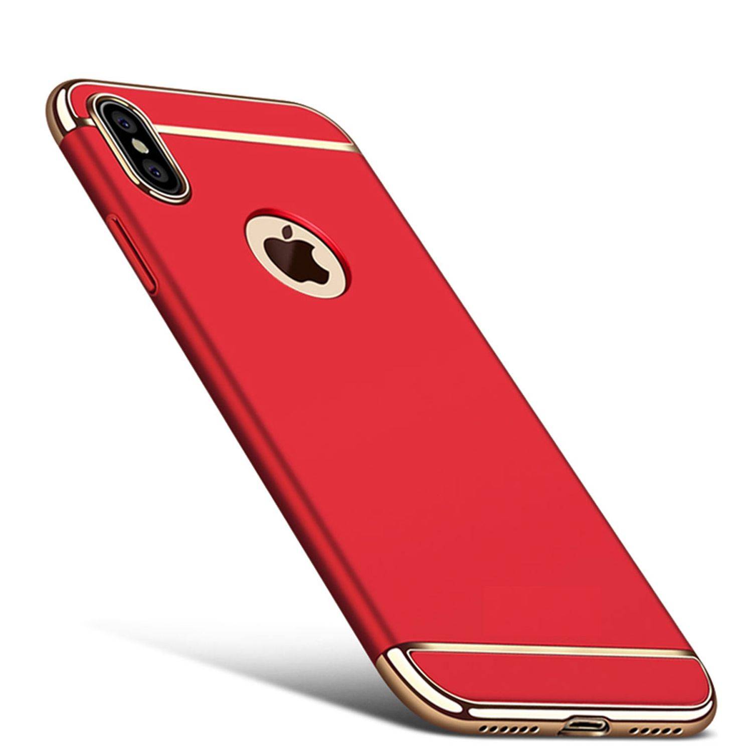 Apple iPhone XS Handyhülle Backcover Rot