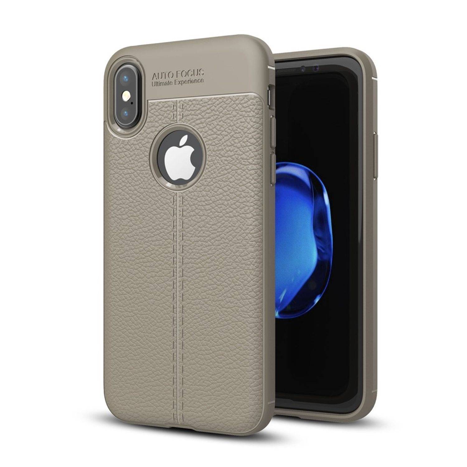 Apple iPhone XS Handyhülle Backcover Grau