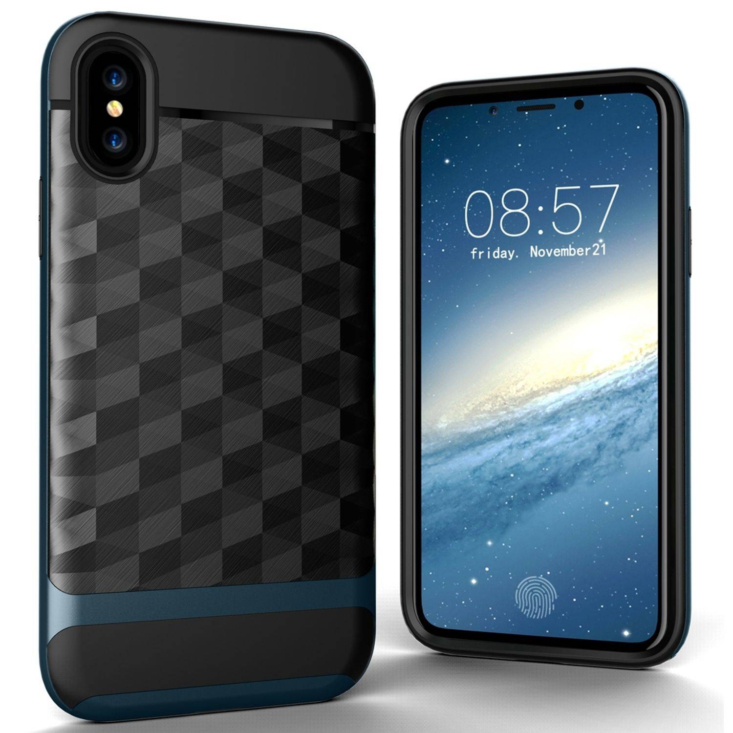 Apple iPhone XS Handyhülle Backcover Blau