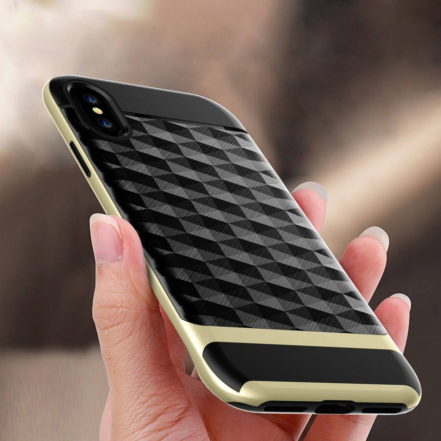 Apple iPhone XS Handyhülle Backcover Blau