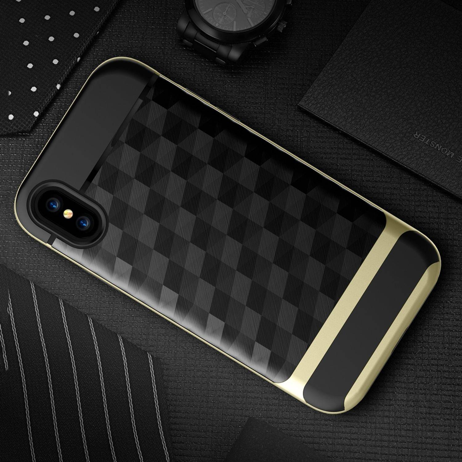 Apple iPhone XS Handyhülle Backcover Blau