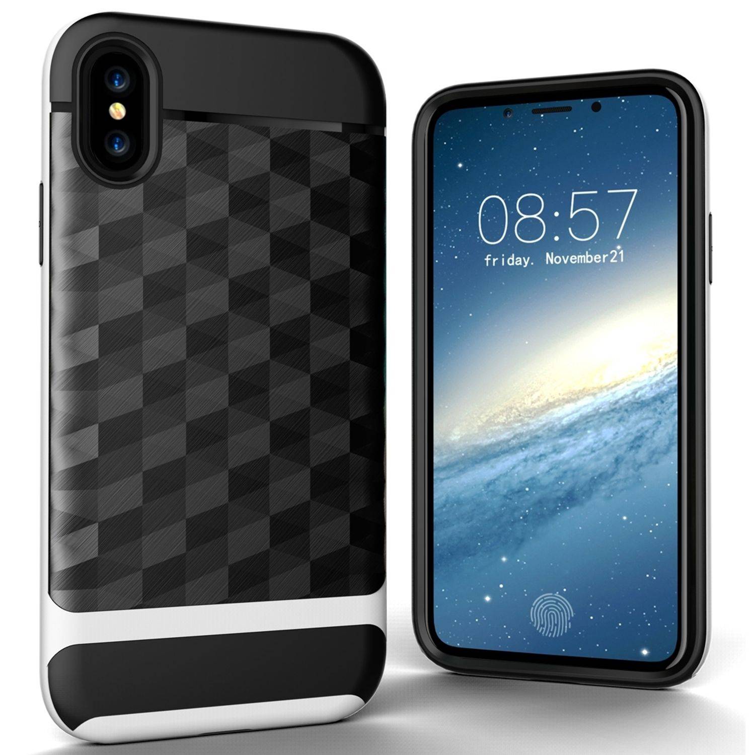 Apple iPhone XS Handyhülle Backcover Weiß