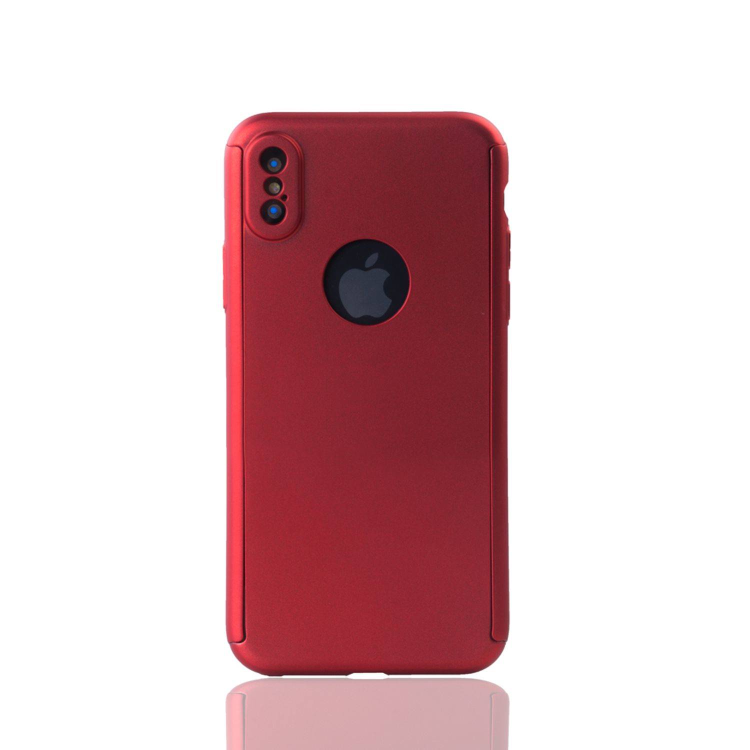 Apple iPhone XS Handyhülle Backcover Rot