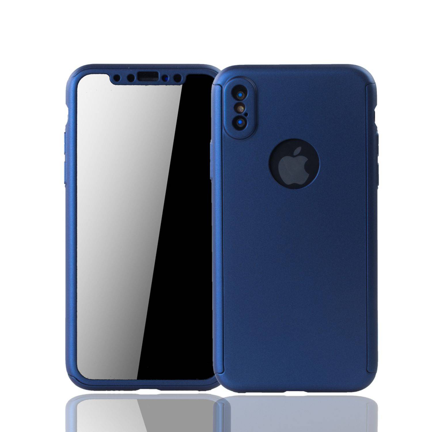Apple iPhone XS Handyhülle Backcover Blau