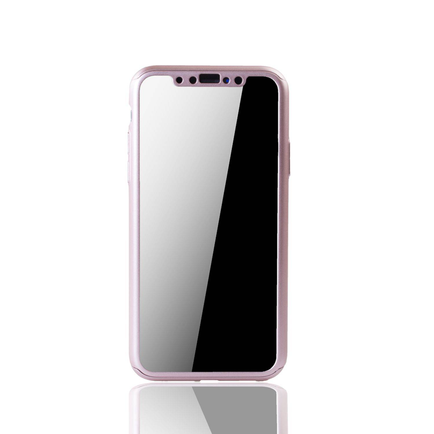 Apple iPhone XS Handyhülle Backcover Silber