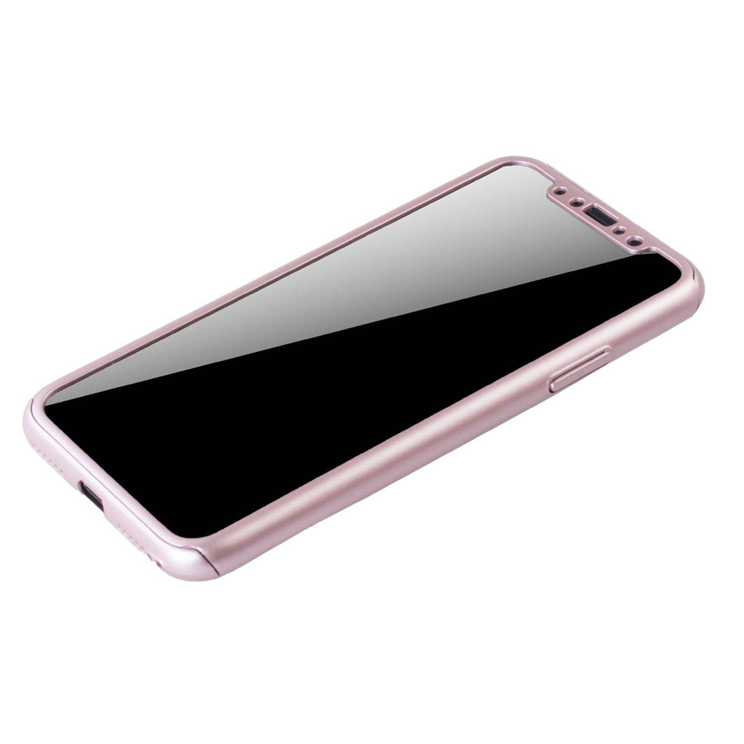Apple iPhone XS Handyhülle Backcover Silber