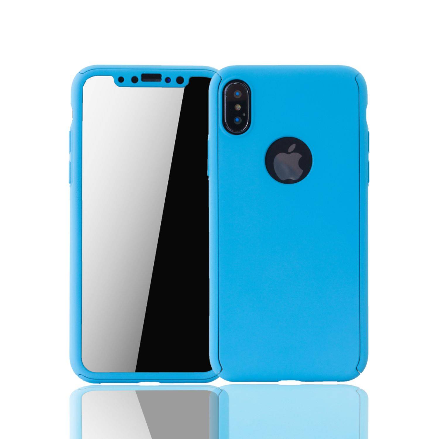 Apple iPhone XS Handyhülle Backcover Blau